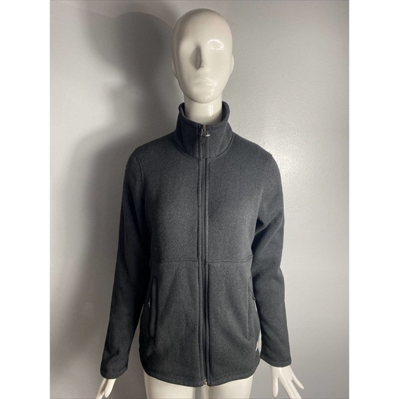 THE NORTH FACE Women's Crescent Full Zip, Black Heather Size S - Picture 1 of 5